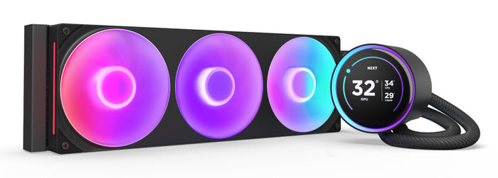 NZXT Kraken Elite 420 RGB Prozessor All-in-One-Flüssigkeitskühler 14 cm Schwarz 1 Stück(e)