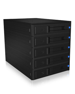 ICY BOX IB-575SSK-12G, Backplane, 5x 3,5" SAS/SATA (I/II/III) HDD in 3x 5,25" Einschübe, Hot Swap, trägerloser HDD Einba