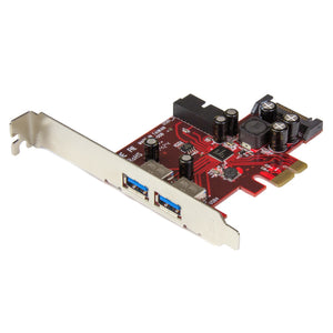 StarTech.com 4 Port PCI Express USB 3.0 (5 Gbit/s) Karte - 2 Extern & 2 Intern - SATA Stromversorgung - UASP Unterstützu