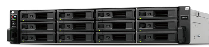 Synology SA SA3610 NAS & Speicherserver Rack (2U) Intel® Xeon® D-1567 16 GB DDR4 0 TB DiskStation Manager Schwarz, Grau