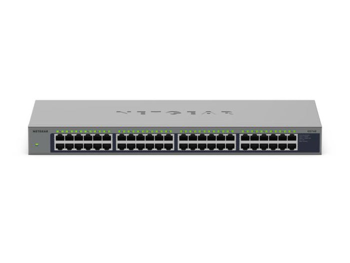 NETGEAR GS748 Unmanaged Gigabit Ethernet (10/100/1000) Grau