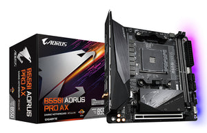 GIGABYTE B550I AORUS PRO AX Mainboard – AMD Ryzen 5000 CPUs, 8 Phasen VRM, bis zu 5300 MHz DDR4, 1xPCIe 4.0 + 1xPCIe 3.0