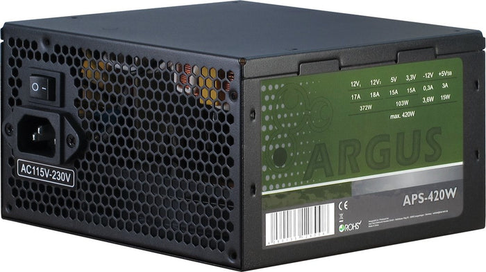 Inter-Tech Argus APS Netzteil 420 W 20+4 pin ATX ATX Schwarz