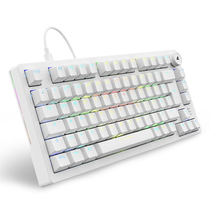 Sharkoon SGK25 Tastatur Haus USB QWERTZ Deutsch Weiß