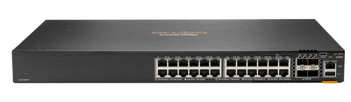 HPE Aruba Networking CX 6200F 24G Class-4 PoE 4SFP+ 370W Managed L3 Gigabit Ethernet (10/100/1000) Power over Ethernet (PoE) 1U
