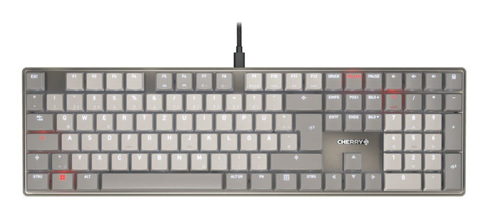 CHERRY KC 500 MX LP Tastatur Heimbüro USB QWERTZ Deutsch Grau