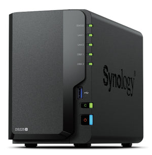 Synology DiskStation DS225+ 2 Bay NAS Desktop Intel® Celeron® J4125 2 GB DDR4 Synology DSM Schwarz