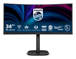 Philips 3000 series 34B2U3600C/00 Computerbildschirm 86,4 cm (34") 3440 x 1440 Pixel Wide Quad HD LCD Schwarz