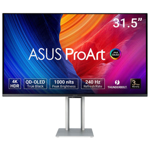ASUS ProArt OLED PA32UCDM Computerbildschirm 80 cm (31.5") 3840 x 2160 Pixel 4K Ultra HD QD-OLED Silber