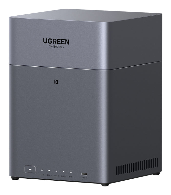 Ugreen DH4300 Plus NAS Mini Tower 8 GB LPPDDR4X UGOS Pro Grau