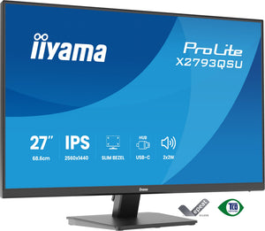iiyama ProLite X2793QSU-B1 Computerbildschirm 68,6 cm (27") 2560 x 1440 Pixel Quad HD LED Schwarz