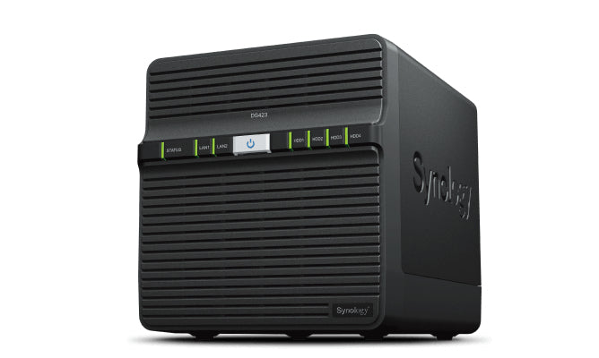 Synology DiskStation DS423 NAS & Speicherserver Realtek RTD1619B 2 GB DDR4 0 TB DiskStation Manager Schwarz