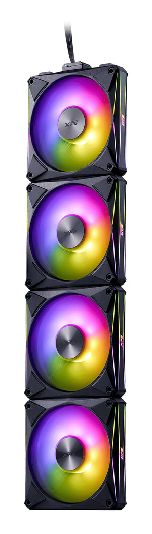 XPG HURRICANE MAG Computergehäuse Ventilator 12 cm Schwarz 4 Stück(e)