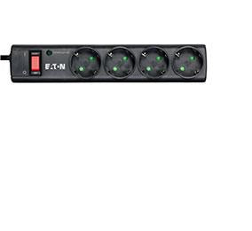 Eaton PS4D Spannungsschutz Schwarz, Weiß 4 AC-Ausgänge 220 - 250 V 1 m