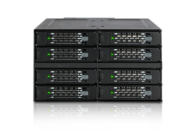 Icy Dock MB508SP-B Hard Drive Backplane 2x 5,25" Carrier Panel Schwarz