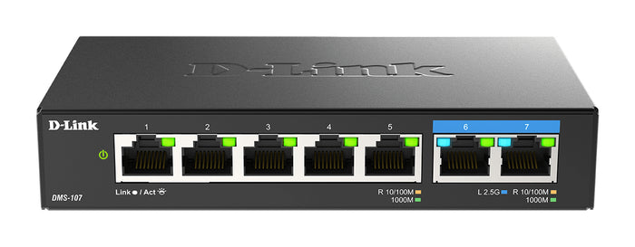 D-Link 7-Port Multi-Gigabit Unmanaged Switch (DMS-107/E)