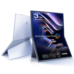 ASUS ZenScreen Fold OLED MQ17QH Computerbildschirm 43,9 cm (17.3") 2560 x 1920 Pixel Quad HD Silber