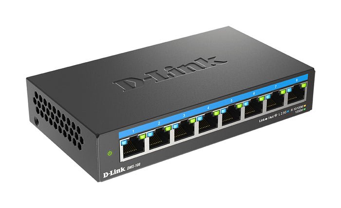 D-Link 8-Port 2.5G Multi-Gigabit Desktop Switch (DMS-108/E)