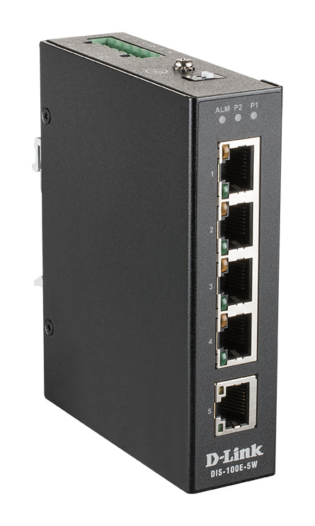 D-Link DIS-100E-5W Netzwerk-Switch Unmanaged L2 Fast Ethernet (10/100) Schwarz