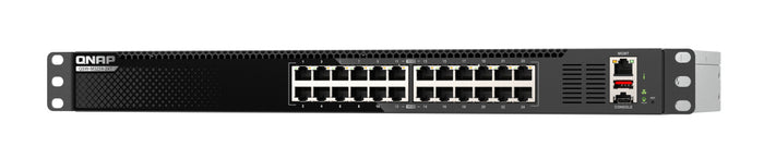 QNAP QSW-M3224-24T Netzwerk-Switch Managed L3 10G Ethernet (100/1000/10000) 1U Schwarz, Silber