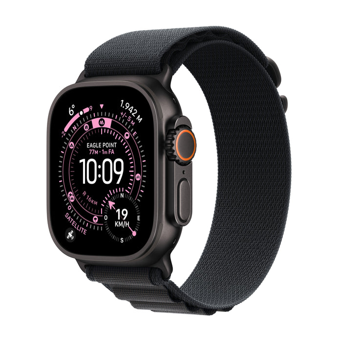 Apple Watch Ultra 3 Titanium Cellular 49mm Schwarz (Alpine Loop schwarz) Large