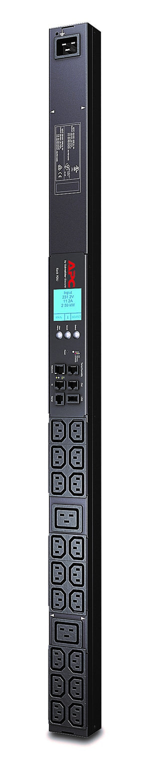 APC Rack PDU 2G, mit Messfunktion, Null HE, 20 A/208 V, 16 A/230 V, (18) C13 & (2) C19