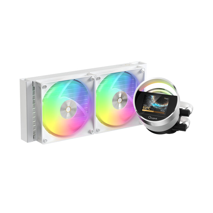 Ocypus Sigma L24 ARGB Prozessor All-in-One-Flüssigkeitskühler 12 cm Weiß 1 Stück(e)