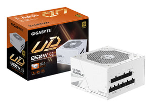 GIGABYTE UD850GM PG5 V2 ICE Netzteil – PCIe Gen 5.1, 80 PLUS Gold, Vollmodulares Design, 120-mm-Lüfter, ATX 3.1-kompatib