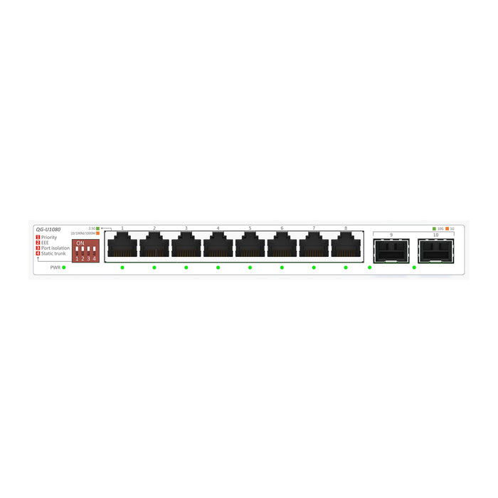 ASUS QG-U1080 Unmanaged 2.5G Ethernet (100/1000/2500) Weiß