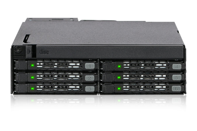 Icy Dock MB606SPO-B Hard Drive Backplane Schwarz