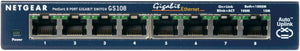 NETGEAR GS108GE Netzwerk-Switch Unmanaged Gigabit Ethernet (10/100/1000) Blau
