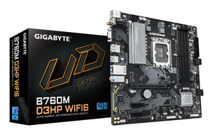 GIGABYTE B760M D3HP WIFI6 Mainboard – Unterstützt Intel Core Prozessoren der 14. Generation, digitales 4+1+1 Phasen VRM,
