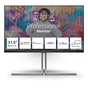 AOC U3 U32U3CV Computerbildschirm 80 cm (31.5") 3840 x 2160 Pixel 4K Ultra HD LCD Schwarz