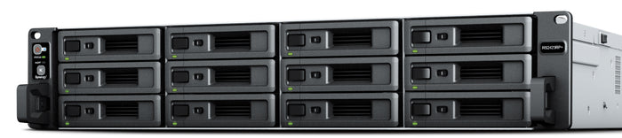 Synology RackStation RS2423+ NAS & Speicherserver Rack (2U) Ryzen Embedded V1780B 8 GB DDR4 0 TB DiskStation Manager Schwarz, Grau