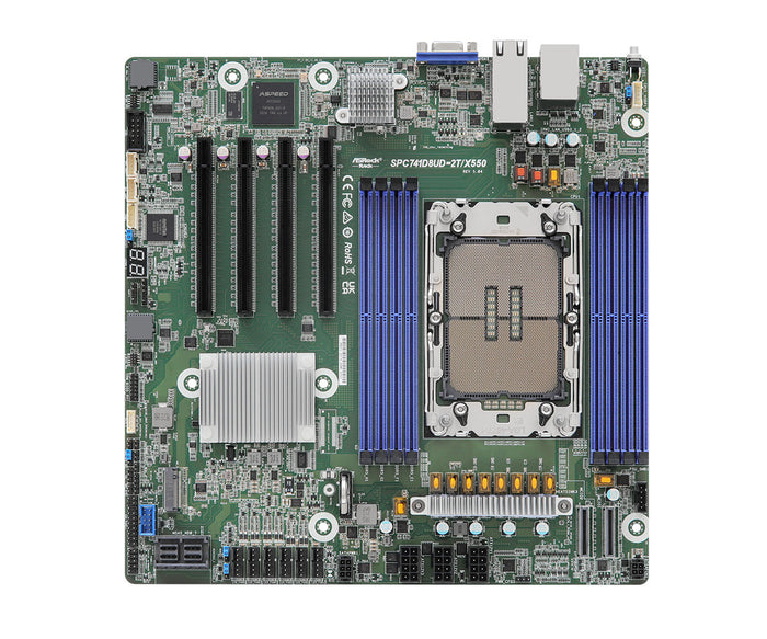 Asrock SPC741D8UD-2T/X550 Motherboard Intel C741 LGA 4677 (Socket E) micro ATX