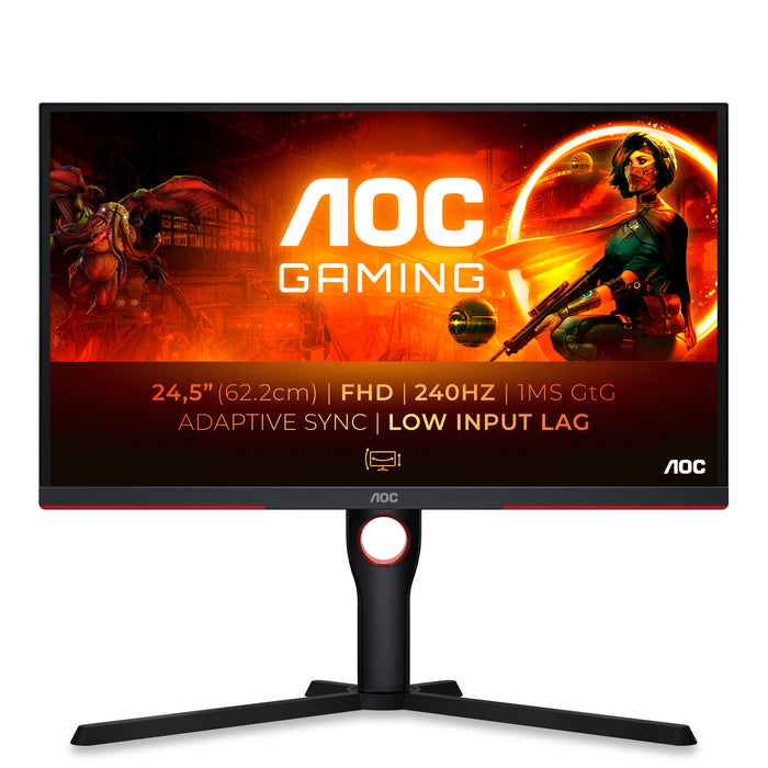 AOC G3 25G3Z/69 Computerbildschirm 62,2 cm (24.5") 1920 x 1080 Pixel Schwarz, Rot