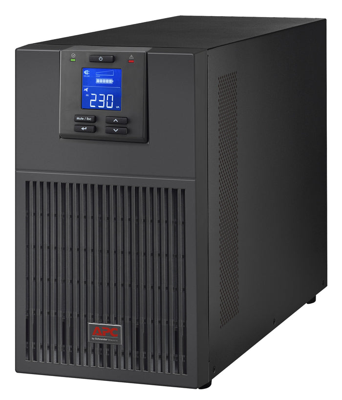APC Easy UPS On-Line, 10kVA/10kW, Tower, 230V, Festverdrahteter 3-adriger (1P+N+E) Ausgang, Intelligenter Kartensteckplatz, LCD, Verlängerte Laufzeit