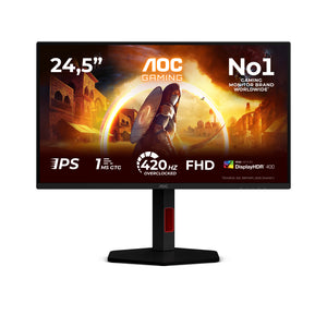 AOC G4 25G4KUR Computerbildschirm 62,2 cm (24.5") 1920 x 1080 Pixel Full HD LED Schwarz, Rot