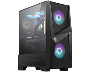 MSI MAG FORGE 100R Computer-Gehäuse Midi Tower Schwarz, Transparent