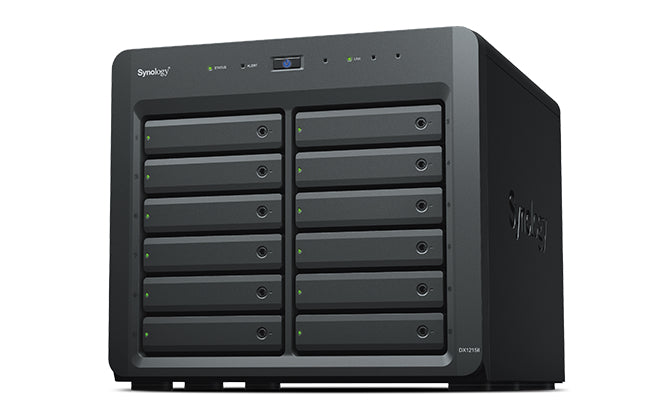 Synology DX1215II Speicherlaufwerksgehäuse HDD / SSD-Gehäuse Schwarz 2.5/3.5"