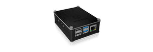 ICY BOX IB-RP110, Gehäuse für Raspberry Pi® 4, Alu Deckel und Seitengitter