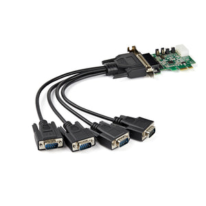 StarTech.com 4 Port Serielle PCI Express RS232 Adapter Karte - PCIe Serielle Host Controller Karte - PCIe zu Seriell DB9