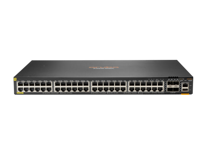 HPE Aruba Networking Aruba 6300F 48-port 1GbE Class 4 PoE & 4-port SFP56 Managed L3 Gigabit Ethernet (10/100/1000) Power over Ethernet (PoE) 1U Grau