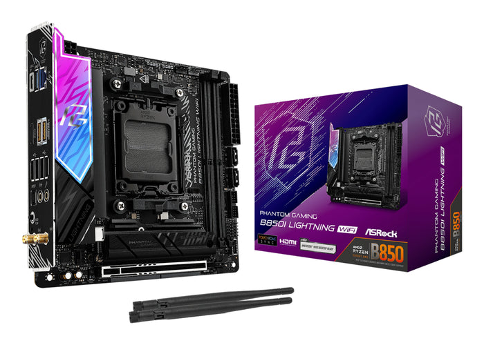 Asrock Phantom Gaming B850I Lightning WiFi AMD B850 Sockel AM5 mini ITX