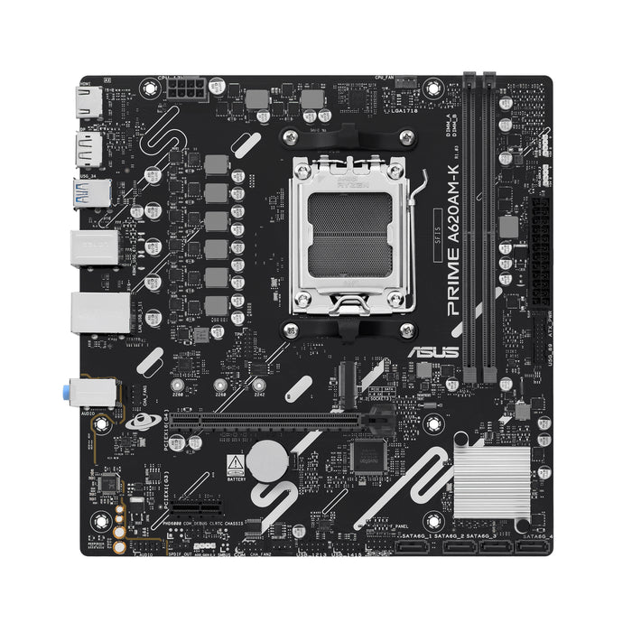 ASUS PRIME A620AM-K AMD A620A Sockel AM5 micro ATX (90MB1GX0-M0EAY0)