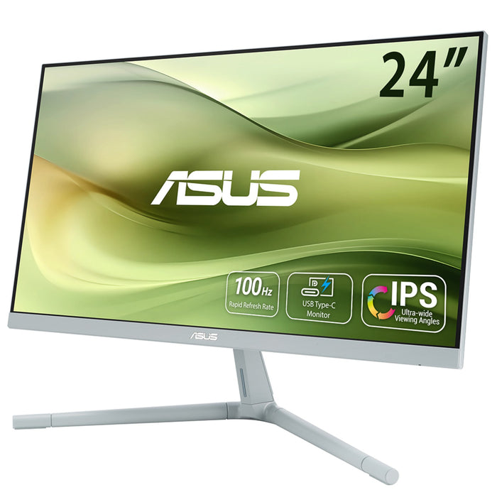 ASUS VU249CFE-G Computerbildschirm 60,5 cm (23.8") 1920 x 1080 Pixel Full HD LCD Grün, Grau