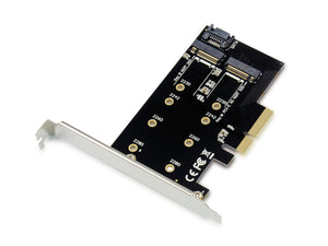 Conceptronic EMRICK 2-in-1-M.2-SSD-PCIe-Adapter SATA AHCI NVMe