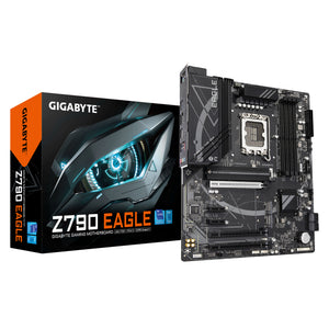 GIGABYTE Z790 EAGLE Motherboard - Unterstützt 14. Generation Intel Core CPUs, 12+1+1 Phasen VRM, bis zu 7600MHz DDR5 (OC