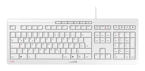 CHERRY STREAM KEYBOARD, Kabelgebundene Tastatur, hellgrau, USB (QWERTZ - DE)