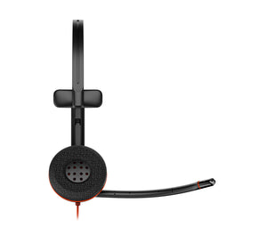 HP Poly Blackwire 3215 Monoaurales USB-C-Headset + 3,5-mm-Stecker + USB-C/A-Adapter